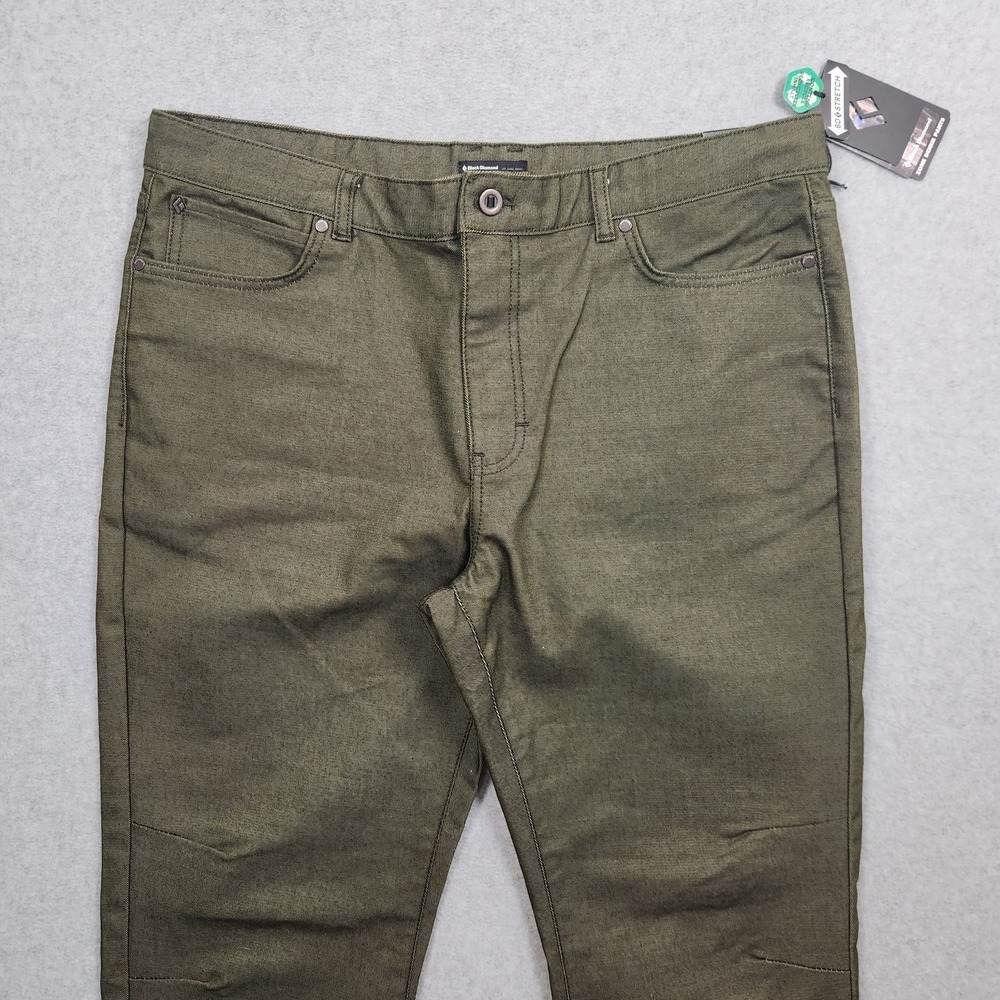 Black Diamond Pants Mens 38x34 Green Zone Denim Pants‎ Slim Fit Outdoor Work NEW